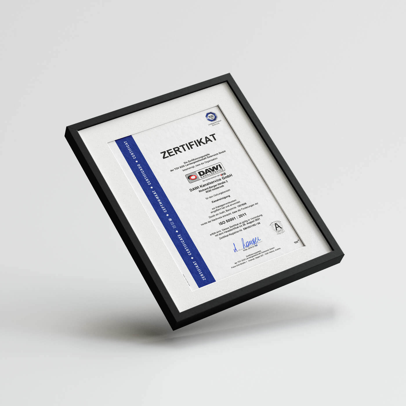 Wir sind zertifiziert nach ISO 50001!